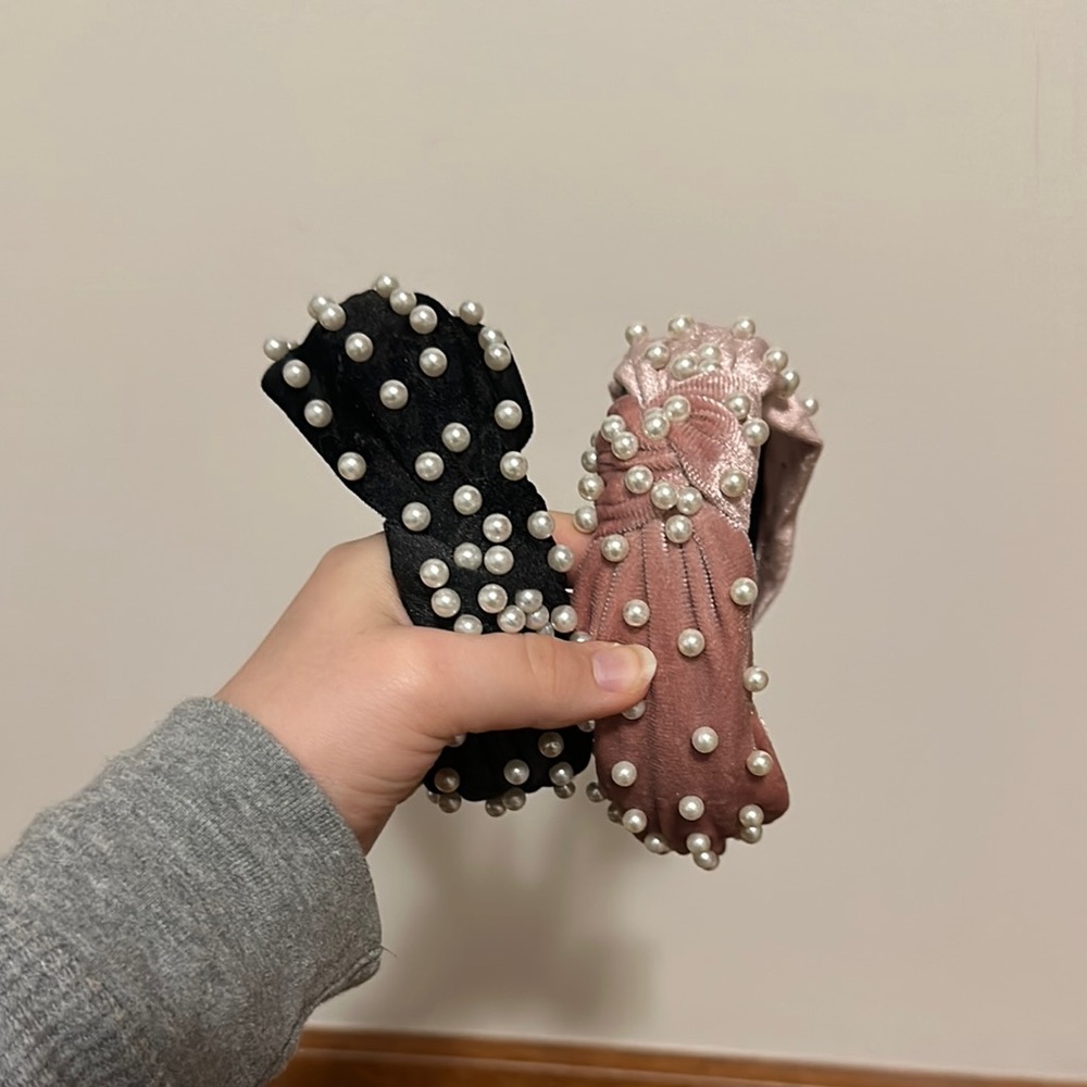 Pearl Embellished Headband Bundle
